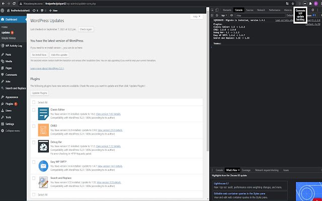 Wordpress automatic generate update backlog  from Chrome web store to be run with OffiDocs Chromium online