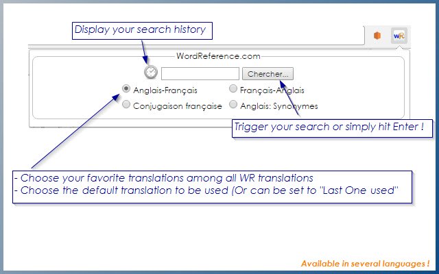 WordReference-Erweiterung aus dem Chrome-Webshop, die mit OffiDocs Chromium online ausgeführt werden soll