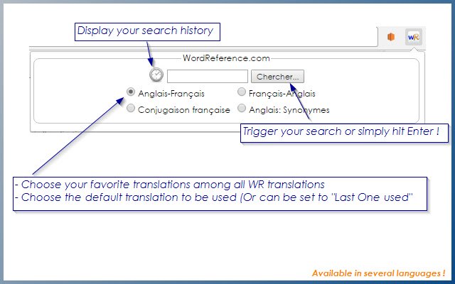 Sambungan WordReference daripada kedai web Chrome untuk dijalankan dengan OffiDocs Chromium dalam talian