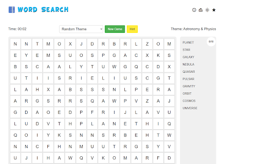 Word Search  from Chrome web store to be run with OffiDocs Chromium online