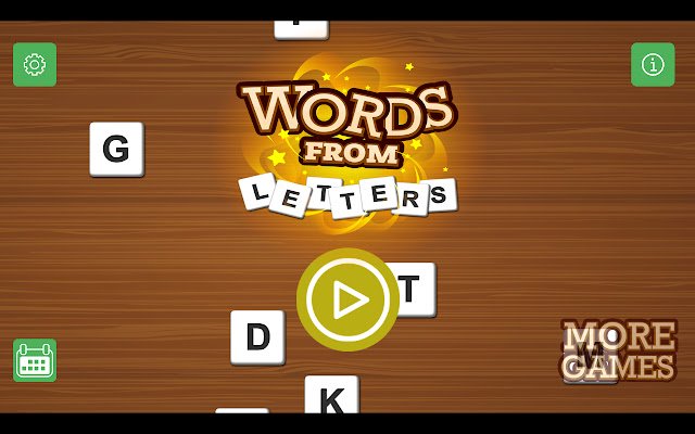 Words from Letters  from Chrome web store to be run with OffiDocs Chromium online