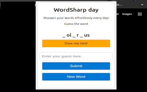 Word Sharp Day  from Chrome web store to be run with OffiDocs Chromium online