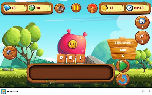 Wordsmith Can you craft the longest word and become a word master?  from Chrome web store to be run with OffiDocs Chromium online