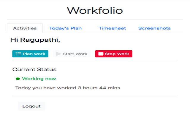 Workfolio daripada kedai web Chrome untuk dijalankan dengan OffiDocs Chromium dalam talian