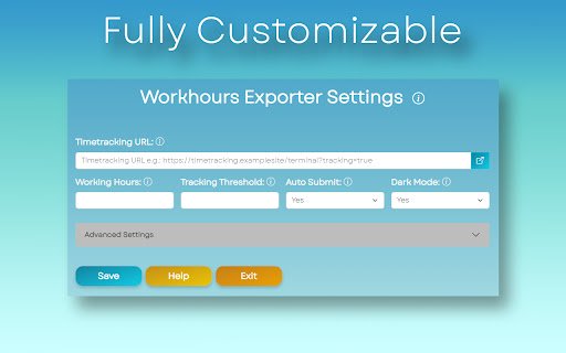 Workhours Exporter  from Chrome web store to be run with OffiDocs Chromium online
