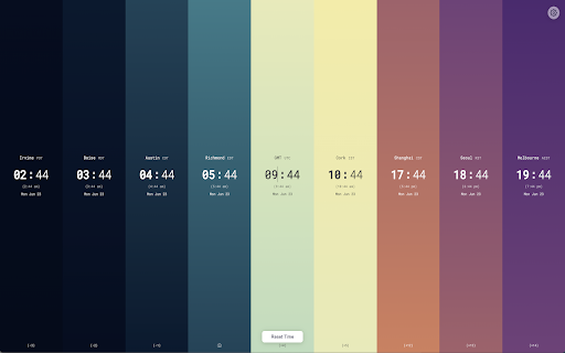 World Clocks  from Chrome web store to be run with OffiDocs Chromium online