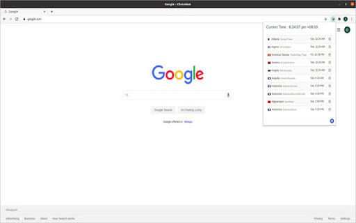 World Clock Toolbar 2.0  from Chrome web store to be run with OffiDocs Chromium online