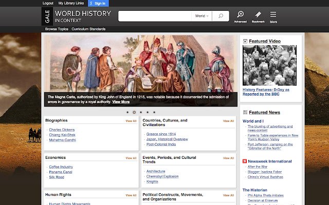 Wereldgeschiedenis in context vanuit de Chrome-webwinkel om uit te voeren met OffiDocs Chromium online