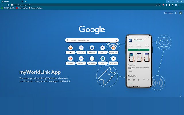 Motyw WorldLink ze sklepu internetowego Chrome do uruchomienia z OffiDocs Chromium online