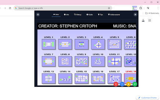 Worlds Hardest Game  from Chrome web store to be run with OffiDocs Chromium online