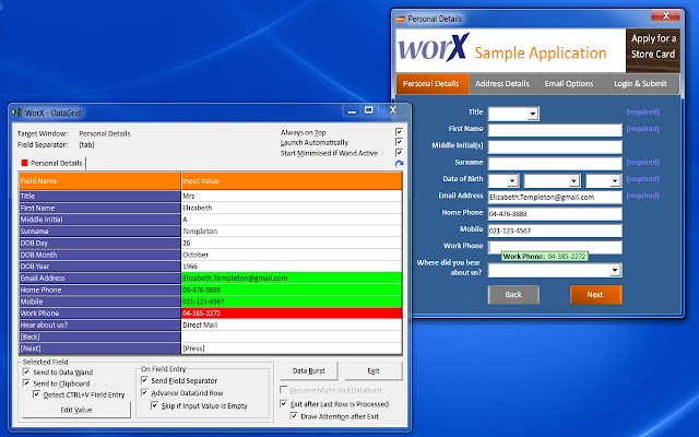 WorX page sensing assistant mula sa Chrome web store na tatakbo sa OffiDocs Chromium online