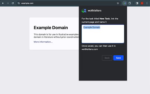wotMatters  from Chrome web store to be run with OffiDocs Chromium online