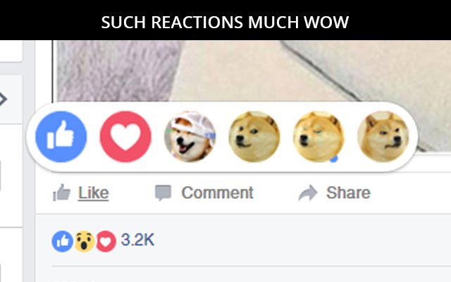 WOWDOGE Reactions  from Chrome web store to be run with OffiDocs Chromium online