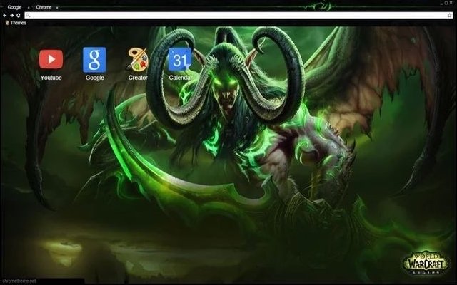 Motyw WoW Legion ze sklepu internetowego Chrome do uruchomienia z OffiDocs Chromium online