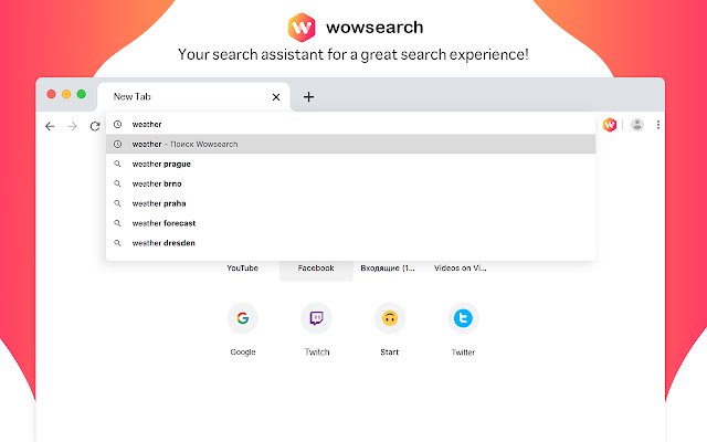 Chrome वेब स्टोर से Wowsearch को ऑनलाइन OfficeDocs Chromium के साथ चलाया जाएगा