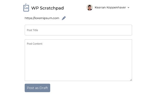 WP Scratchpad dari toko web Chrome untuk dijalankan dengan OffiDocs Chromium online