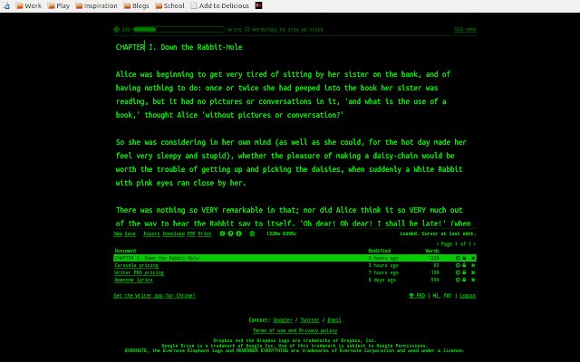 Writer  from Chrome web store to be run with OffiDocs Chromium online