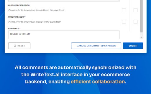 WriteText.ai  from Chrome web store to be run with OffiDocs Chromium online