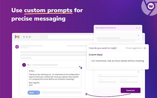 Writewiz: AI Content Creator  Writing Tool  from Chrome web store to be run with OffiDocs Chromium online