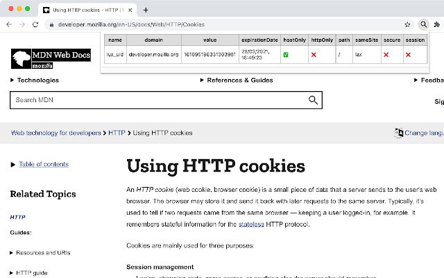 WS Cookies  from Chrome web store to be run with OffiDocs Chromium online
