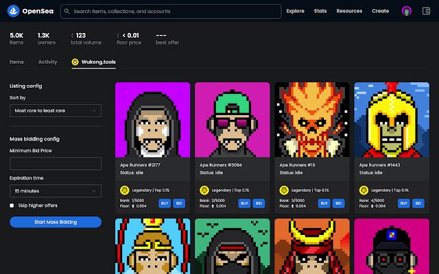 Wukong.tools  from Chrome web store to be run with OffiDocs Chromium online