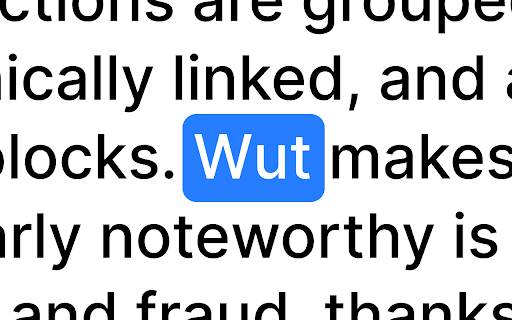 WUT IT  from Chrome web store to be run with OffiDocs Chromium online