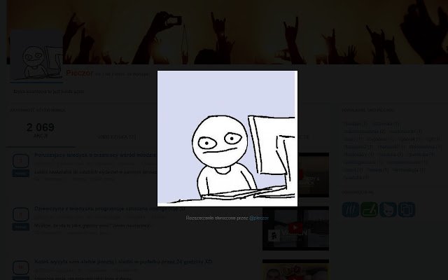 Wykop.pl memanjangkan avatar daripada kedai web Chrome untuk dijalankan dengan OffiDocs Chromium dalam talian