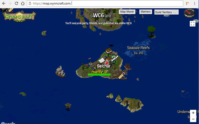 Wynncraft Map Mover ze sklepu internetowego Chrome do uruchomienia z OffiDocs Chromium online