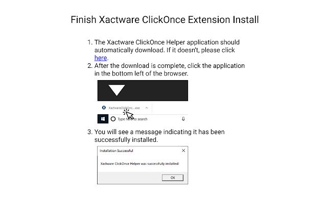 Xactware ClickOnce  from Chrome web store to be run with OffiDocs Chromium online
