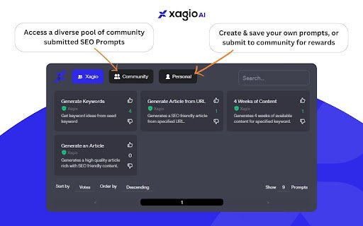 Xagio AI | Integrate ChatGPT  WordPress  from Chrome web store to be run with OffiDocs Chromium online