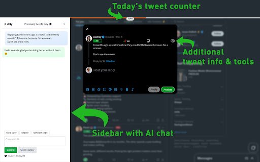 X Ally  from Chrome web store to be run with OffiDocs Chromium online