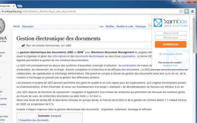 Xambox Web Capture de la boutique en ligne Chrome à exécuter avec OffiDocs Chromium en ligne