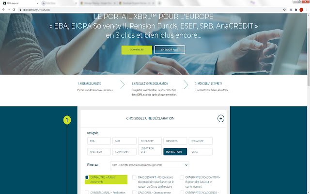 La signature Xbrl à partir de la boutique en ligne Chrome sera exécutée avec OffiDocs Chromium en ligne