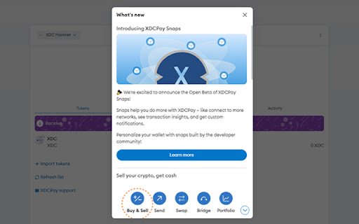 XDCPay  from Chrome web store to be run with OffiDocs Chromium online