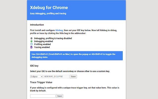 ക്രോം വെബ് സ്റ്റോറിൽ നിന്നുള്ള Xdebug Chrome വിപുലീകരണം OffiDocs Chromium ഓൺലൈനിൽ പ്രവർത്തിക്കും