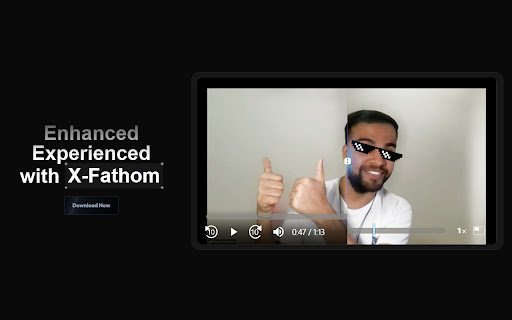 X Fathom  from Chrome web store to be run with OffiDocs Chromium online