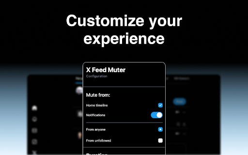 X Feed Muter  from Chrome web store to be run with OffiDocs Chromium online