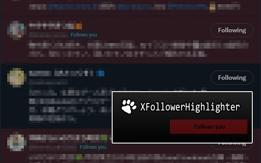 XFollowerHighlighter  from Chrome web store to be run with OffiDocs Chromium online