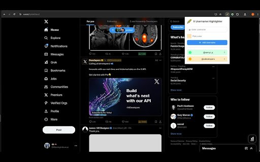 X Highlighter  from Chrome web store to be run with OffiDocs Chromium online