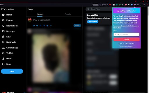 X Logo Replacer  from Chrome web store to be run with OffiDocs Chromium online