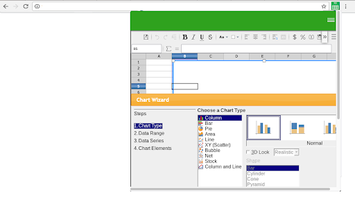 XlsCloud editor for xls  xlsx  from Chrome web store to be run with OffiDocs Chromium online