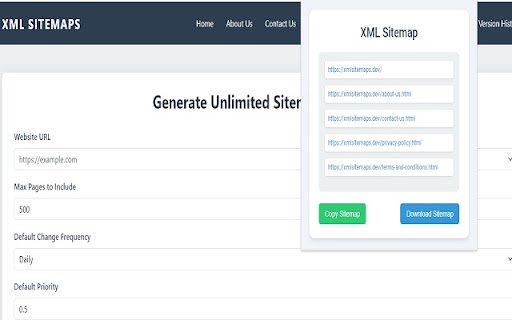 XML Sitemap  from Chrome web store to be run with OffiDocs Chromium online