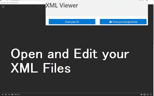 XML Viewer จาก Chrome เว็บสโตร์ที่จะทำงานร่วมกับ OffiDocs Chromium ออนไลน์