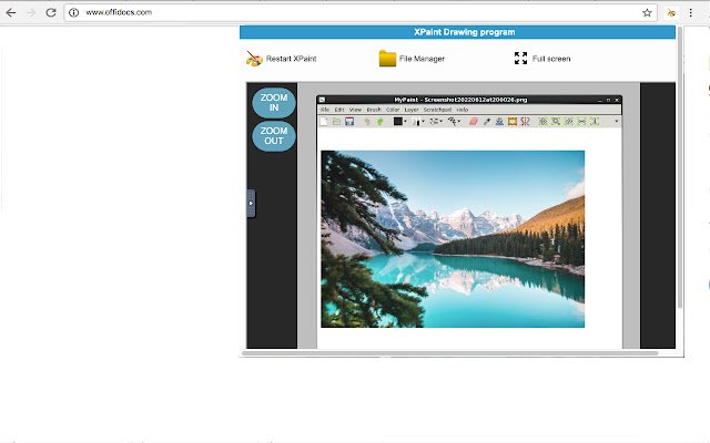 XPaint image editor and painter  from Chrome web store to be run with OffiDocs Chromium online