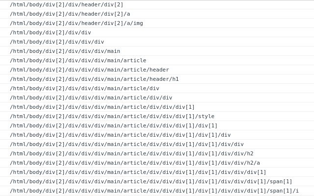OffiDocs Chromium 온라인으로 실행할 Chrome 웹 스토어의 모든 xpath 목록