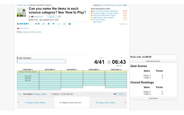 Xporcle din magazinul web Chrome va fi rulat cu OffiDocs Chromium online