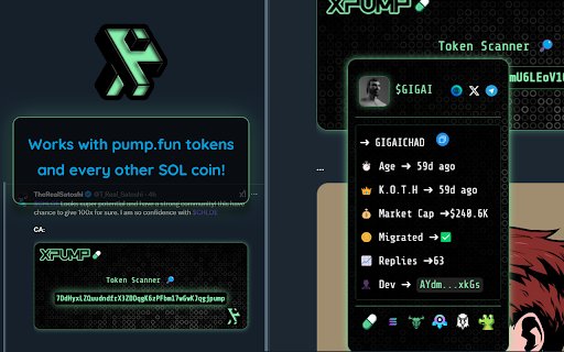 XPump Timeline Token Scanner by Malakia.sol  from Chrome web store to be run with OffiDocs Chromium online