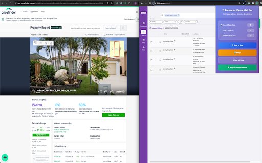 XREFAddress Match Alert  from Chrome web store to be run with OffiDocs Chromium online