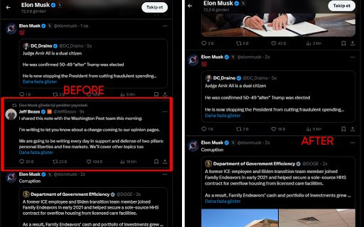 X Retweet Hider  from Chrome web store to be run with OffiDocs Chromium online