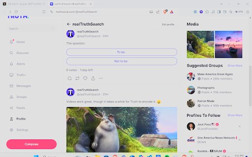 XTruth  from Chrome web store to be run with OffiDocs Chromium online